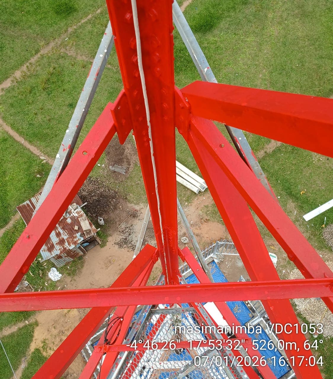 Maintenance et sécurisation du pylône Vodacom à Masimanimba, Kwilu